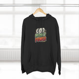 God Money Power Hoodie — Retro Bold Graphic Pullover