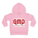 Toddler Hoodie — 'GMP' God Money Power Red Logo Pullover