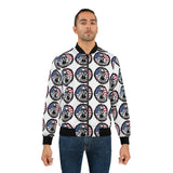 Patriotic Skull Bomber Jacket – American Flag All-Over Print