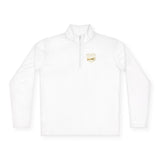 Quarter-Zip Pullover — 'Put God First, Then the Money' Gold Script Pullover