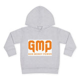 Toddler Hoodie — GMP (God Money Power) Bold Orange Logo