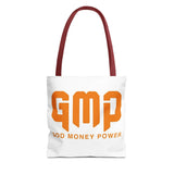 GMP 'God Money Power' Graphic Tote Bag – Bold Orange Statement Carryall