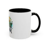 God Money Power Accent Coffee Mug — Inspirational Faith & Success Ceramic Mug (11/15oz)