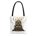 GMP 'Gold Money Power' Tote Bag — Luxurious King on Throne All-Over Print