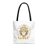 Lion Crest Tote Bag — GMP Gold Emblem Canvas Tote