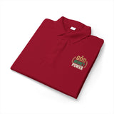 God Money Power- Polo Shirt — Faith-Based Embroidered Work Polo