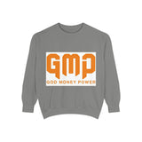 GMP ‘God Money Power’ Sweatshirt — Bold Orange Logo Crewneck
