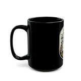 God Money Power Mug — Retro Fist Graphic Coffee Cup (11oz, 15oz)
