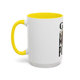 God Money Power-Coffee Mug — Skull Crown Gothic Accent Mug (11oz & 15oz)