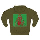 Jesus 'Keep Moving Forward' Hoodie — Retro Red & Green Graphic Pullover