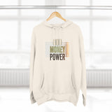 God Money Power Hoodie — Three-Panel Fleece Graphic Hoodie