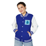 Letterman Jacket — 'God Money Power' Retro Chrome Varsity Jacket