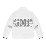 God Money Power Puffer Jacket — Men's Logo Quilted Coat