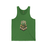 God Power Tank Top — Faith-Inspired Graphic Jersey Tank