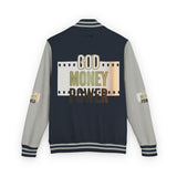 Letterman Jacket — 'God Money Power' Retro Varsity Jacket