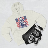 Patriotic 'God Money Power' Hoodie — Americana Flag Graphic Fleece Hoodie