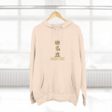 God Money Power Hoodie — Crown & Coin Vertical Graphic Fleece Hoodie