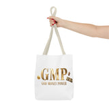 GMP "God Money Power" Gold Logo Tote Bag