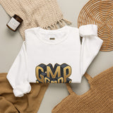 God Money Power Crewneck Sweatshirt — Patriotic American Flag Graphic