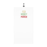 Neck Gaiter – "God Money Power" Winter Drawstring Face Mask