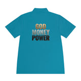 God Money Power Polo — Men's Athletic Golf/Casual Shirt