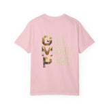 T-Shirt — GVMP Gold Graphic: "God Money Power" Statement Tee
