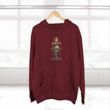 God Money Power Hoodie — Bold Religious & Motivational Graphic Pullover
