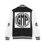 Letterman Jacket - "GMP (God Money Power)" Black & White Varsity Jacket