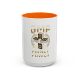 Money Power Accent Coffee Mug — GMP Cash Stack Design (11/15 oz)