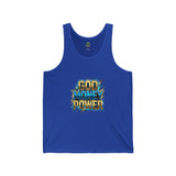 God Money Power Tank Top — Bold Graphic Faith & Hustle Sleeveless Tee