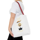 Inspirational 'God, Money, Power' Graphic Tote Bag