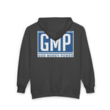 GMP "God Money Power" Zip Hoodie — Logo Full‑Zip Sweatshirt