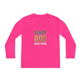 Youth Long Sleeve Tee — GMP GOD Money Power Graphic