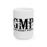 GMP "God Money Power" Ceramic Mug – Bold Faith & Hustle Coffee Cup (11oz, 15oz)