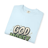 God Money Power Graphic T-Shirt — Bold Retro Faith & Hustle Tee