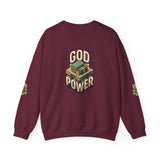 God Power Crewneck Sweatshirt – Faith-Inspired Graphic Pullover