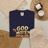 God Money Power- Halloween Pumpkin Graphic T-Shirt