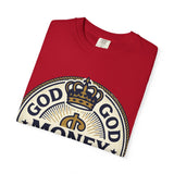 God Money Power T-Shirt — Crown Emblem Graphic Tee (God • Money • Power)