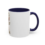 Coffee Mug — "God Money Power" Crown & Gauntlet Accent Ceramic Mug (11/15oz)
