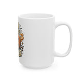 God Money Power- Pumpkin Halloween Mug — Spooky Jack-O'-Lantern Coffee Cup (11oz & 15oz)