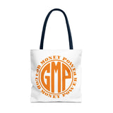 Tote — GOD MONEY POWER (GMP) Orange Logo All-Over Print