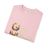 T-Shirt — GVMP Gold Graphic: "God Money Power" Statement Tee