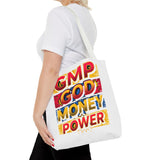 Tote Bag — GMP: God Money Power Bold Graphic Tote