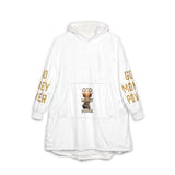 God Money Power Hooded Blanket — Cozy Oversized Religious Statement Throw