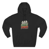 God Money Power Hoodie — Retro Bold Graphic Pullover