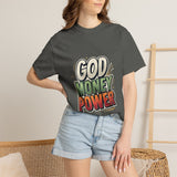 God Money Power Graphic T-Shirt — Bold Retro Faith & Hustle Tee