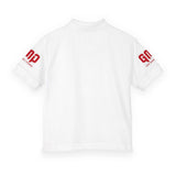 GMP Logo Youth Polo Shirt - Red Branding DryBlend® Kids Jersey Polo