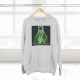 Religious Graphic Hoodie — 'God Money Power' Green Icon Print