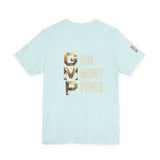 GVP 'God Money Power' Graphic Tee – Gold Lettering Christian Streetwear