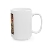God Money Power Ceramic Mug — Pyramid Graphic Coffee Cup (11oz & 15oz)